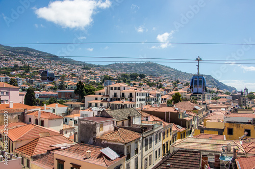 Funchal Madeira Gondel Stadt