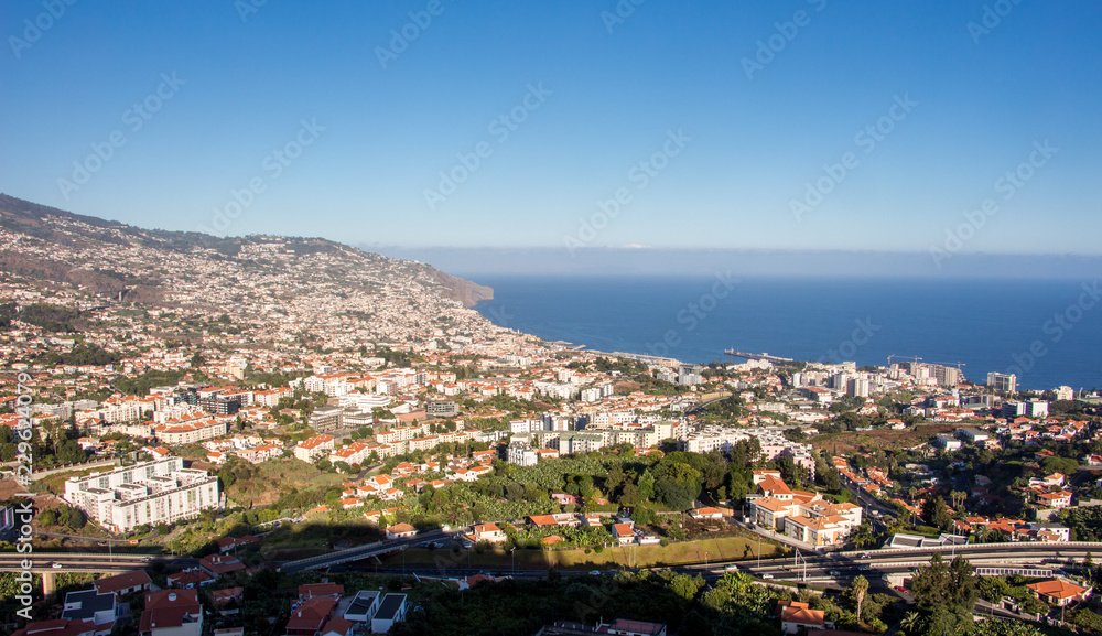 Fototapeta premium Funchal Bucht Madeira Panorama