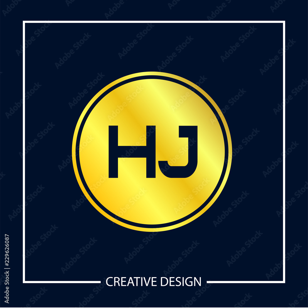 Obraz premium Initial Letter HJ Logo Template Design