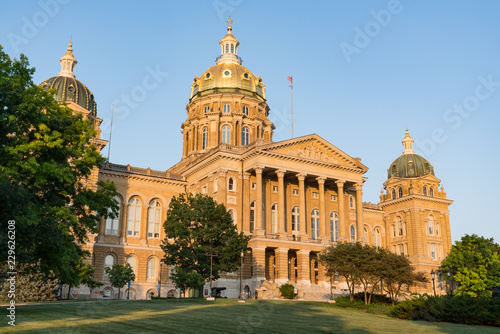 Vászonkép Iowa State Capitol Building in Des Moines