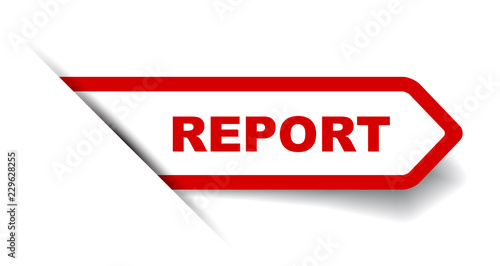 red vector banner report