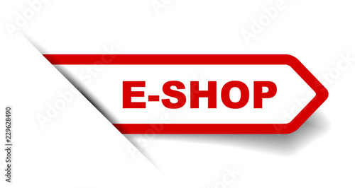 red vector banner eshop photo