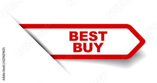 red vector banner best buy