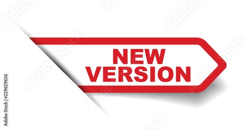 red vector banner new version