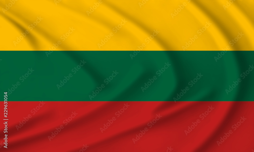 The Lithuania flag waving from the wind, proudly fluttering in the wind The Lithuania flag waving from the wind, proudly fluttering in the wind