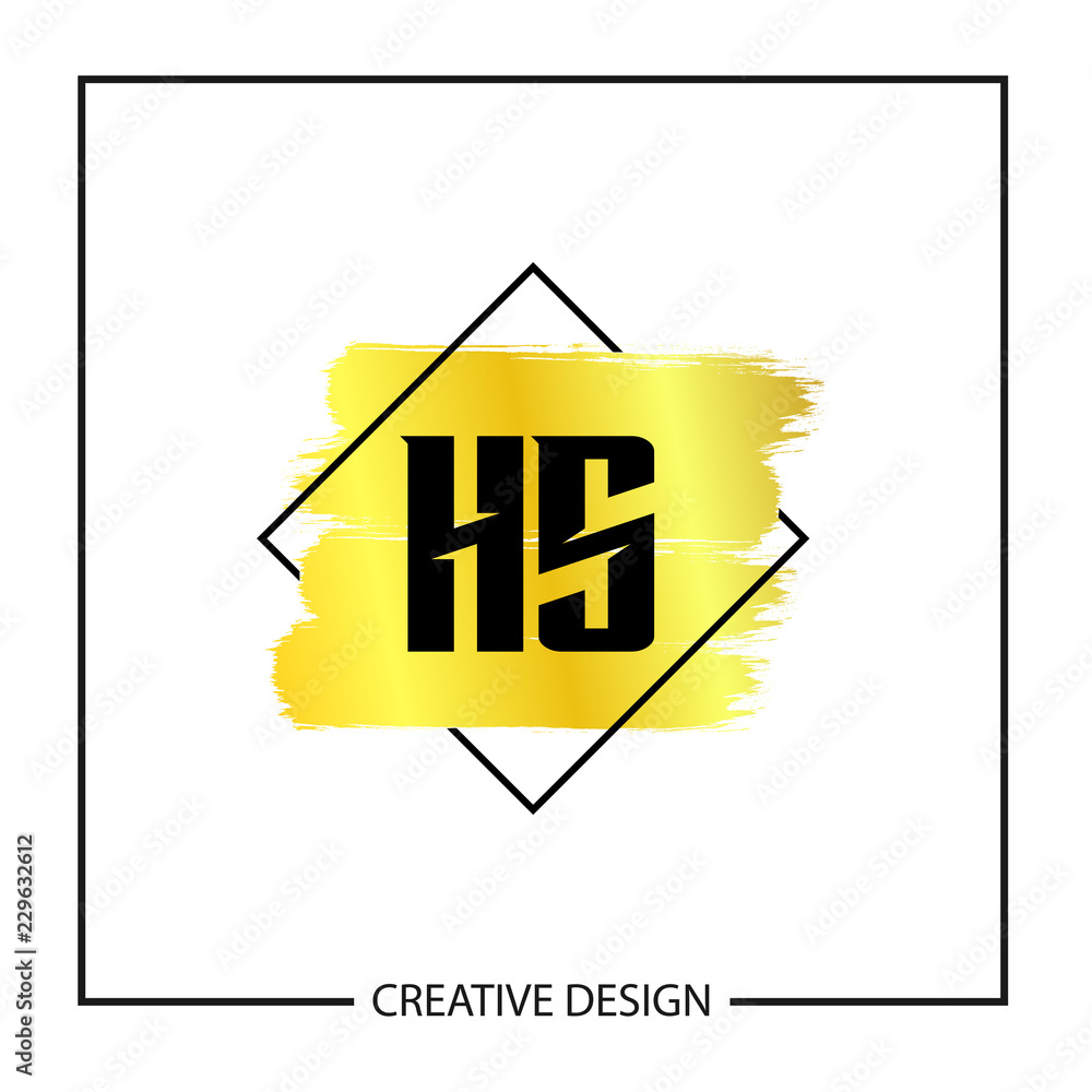 Initial Letter HS Logo Template Design Initial Letter HS Logo Template Design