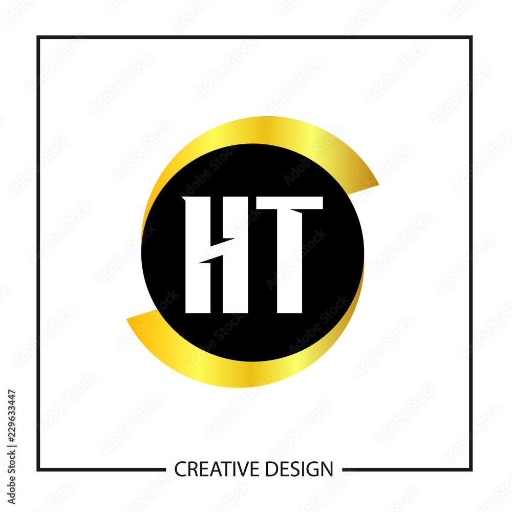 Initial Letter HT Logo Template Design
