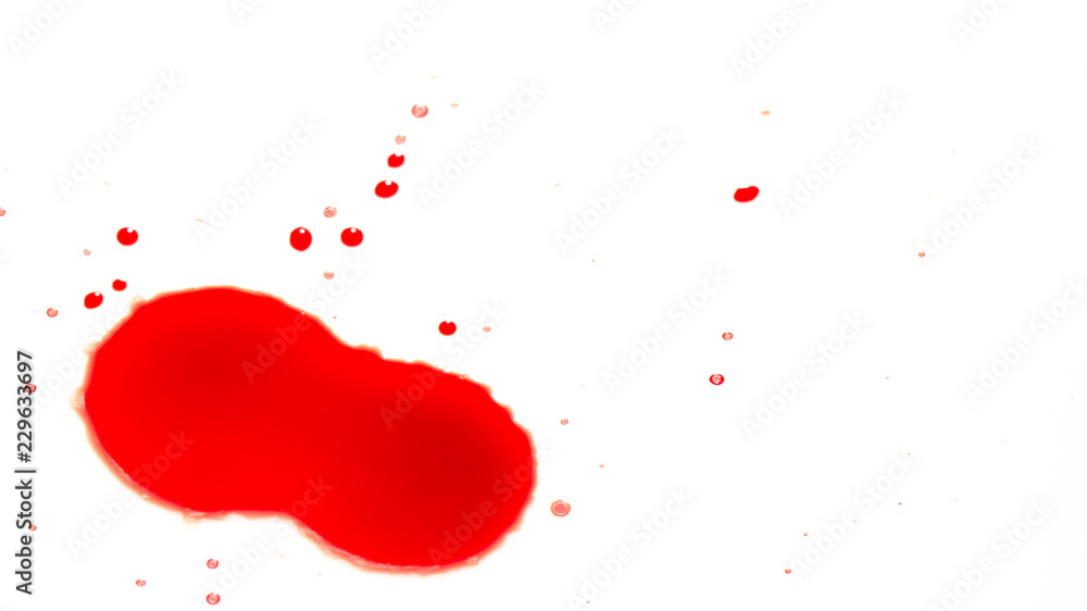 drops of red blood on white paper drops of red blood on white paper