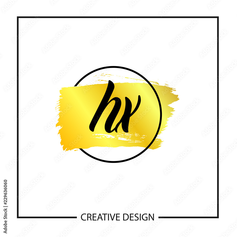 Naklejka premium Initial Letter HX Logo Template Design