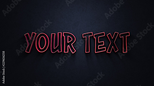 3D Extruded Text