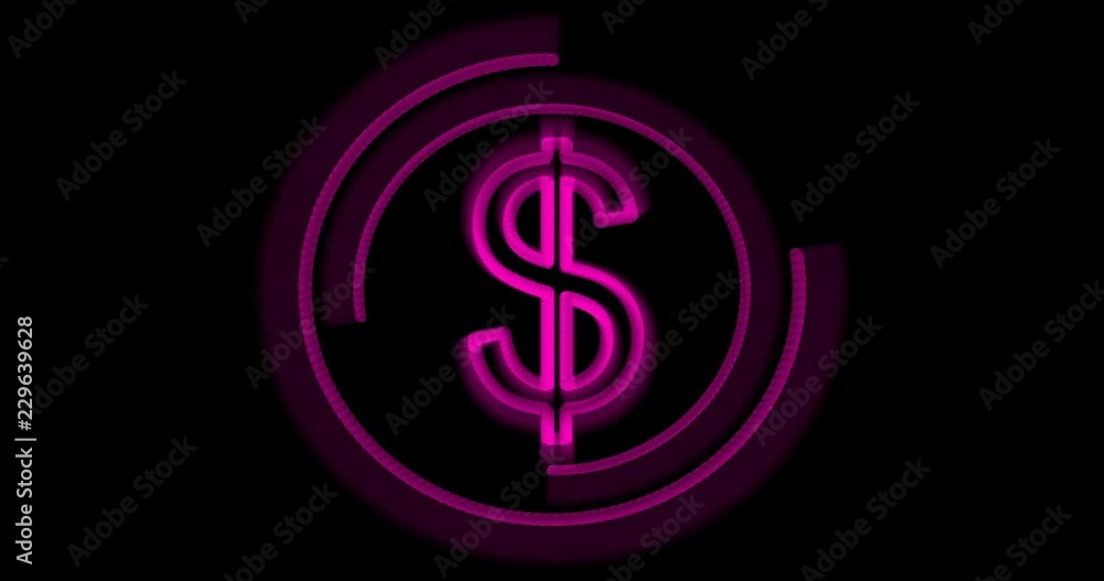 Animation of cycle loading with dollar symbol Animation of cycle loading with dollar symbol