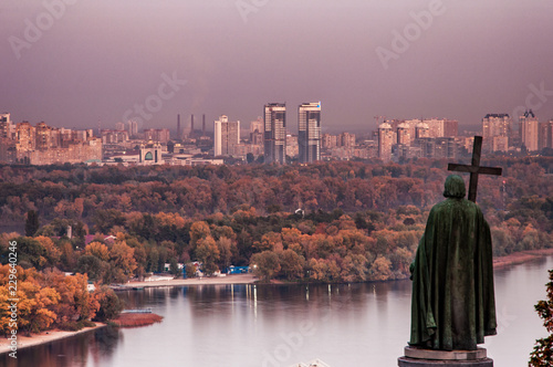 Kyiv view from Saint Volodymyr Hill photo