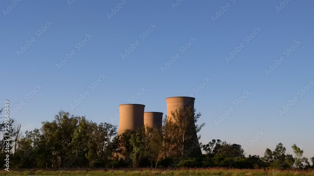 cooling towers of power station