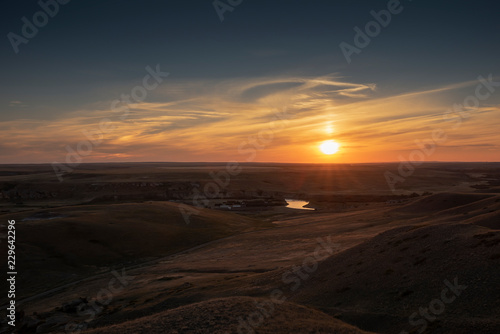 Milk River Valley at Sunset © jkgabbert