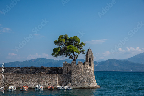 Picturesque city of Nafpaktos, Mainland Greece photo