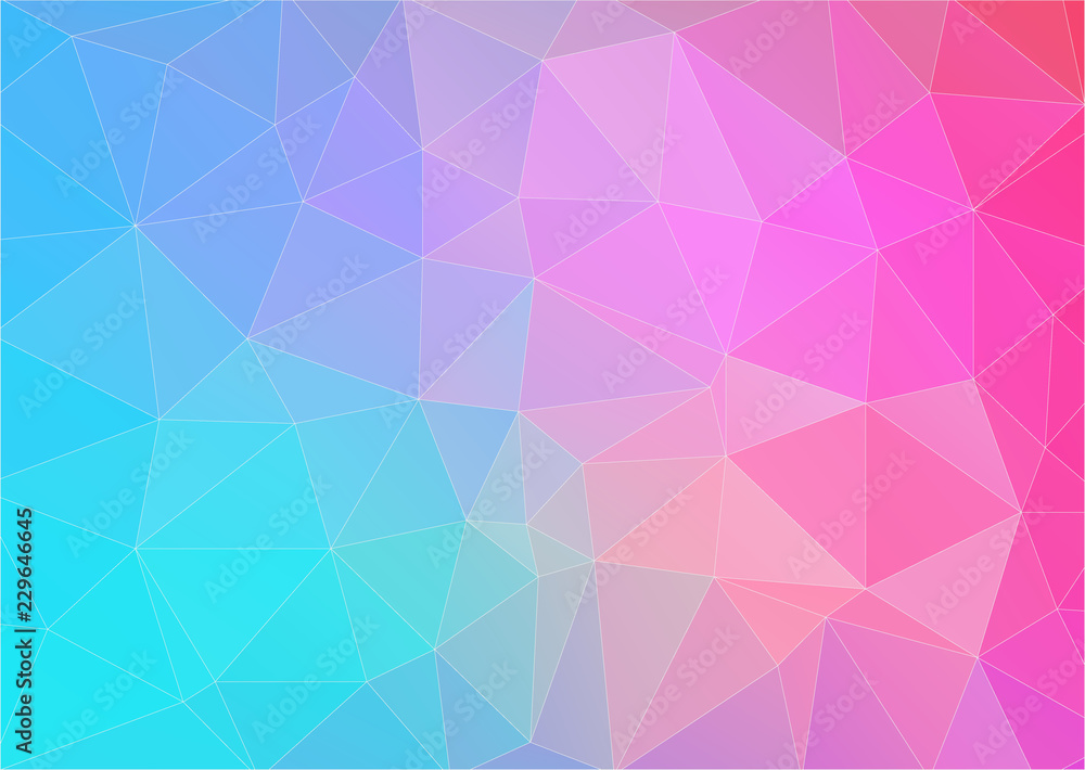 Obraz premium Horizontal multicolor triangle background