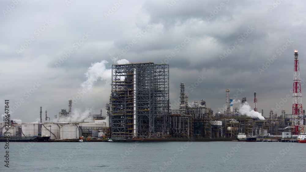 oil refinery in ulsan city korea