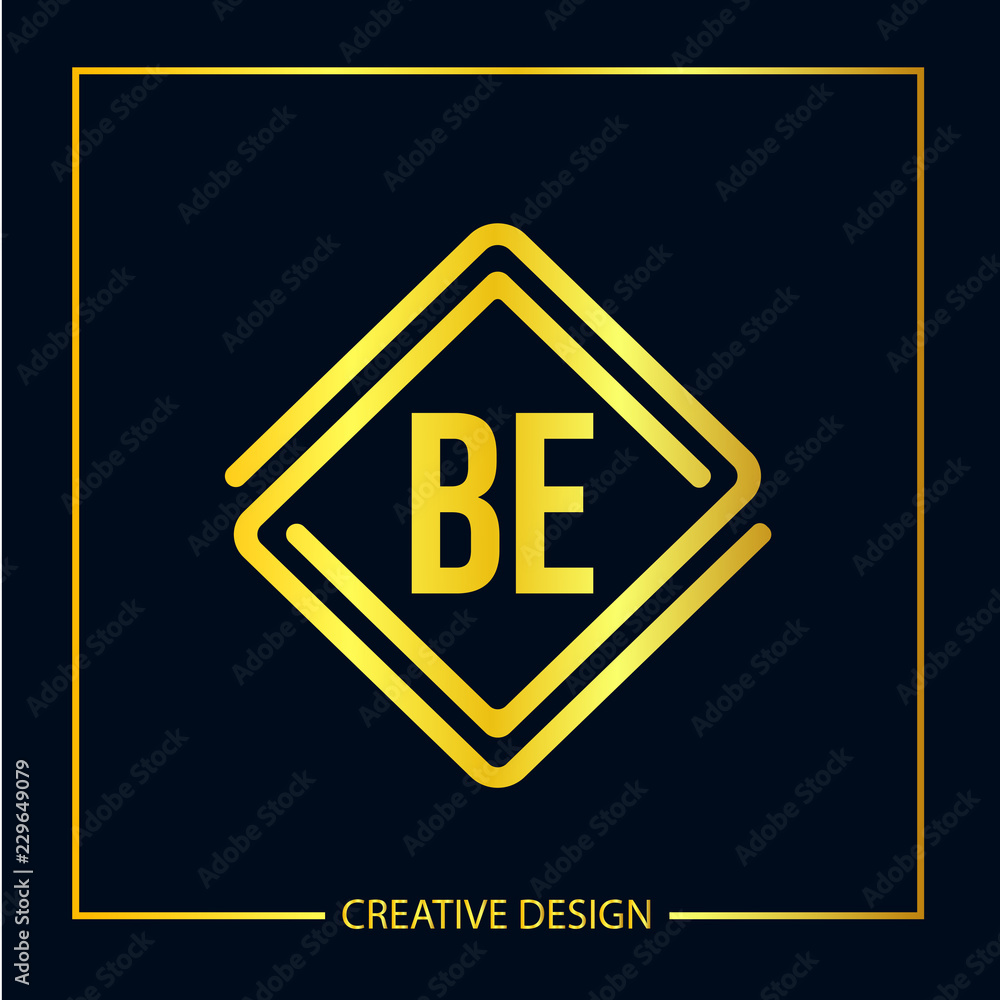 Initial Letter BE Logo Template Design Initial Letter BE Logo Template Design