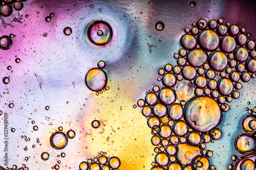 Multi-colored Bubble Madness Texture Background