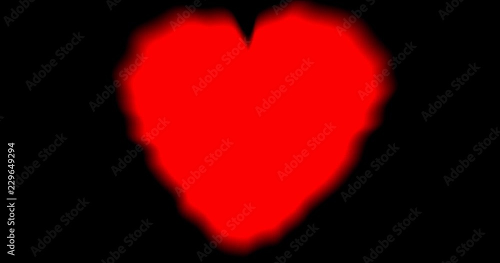 Animation of Heartbeat with distortion effect Animation of Heartbeat with distortion effect