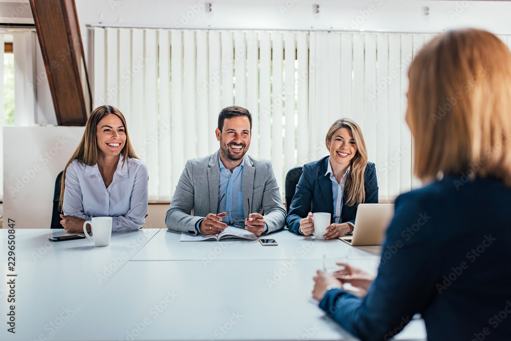 © bnenin - Successful job interview.