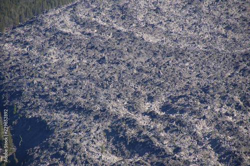 Big Obsidian Flow, aerial view from Paulina Pea photo