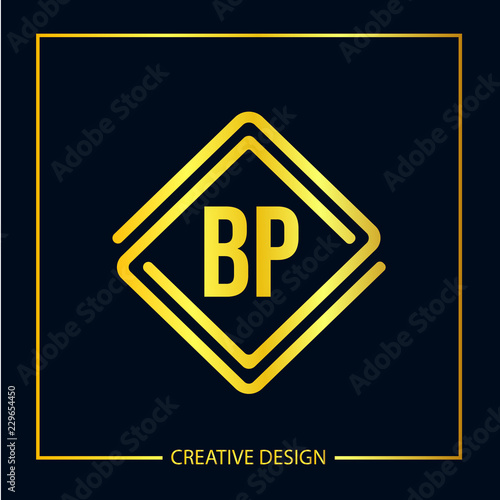 Initial Letter BP Logo Template Design