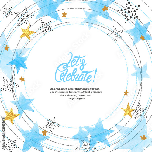 Abstract circle vector cele...