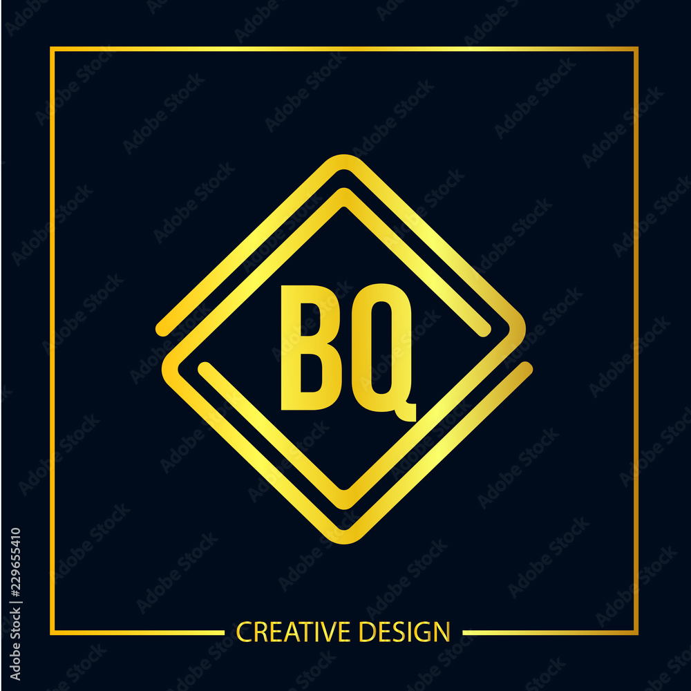 Initial Letter BQ Logo Template Design Initial Letter BQ Logo Template Design
