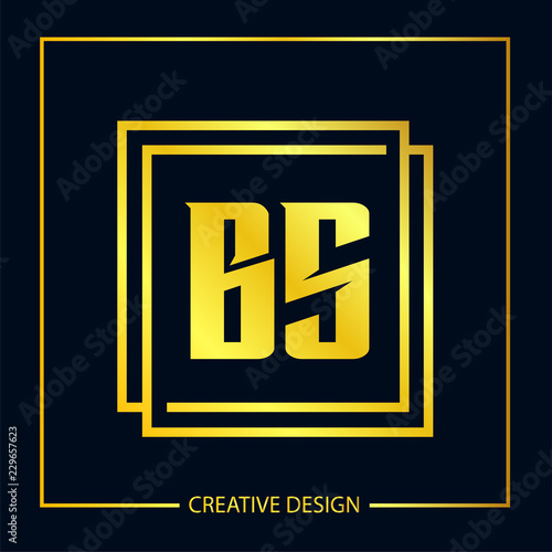 Initial Letter BS Logo Template Design