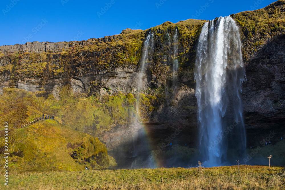 Seljalandsfoss Waterfall in Southern Iceland
