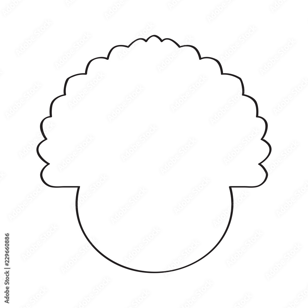 Isolated outline of a turkey. Thanksgiving day. Vector illustration design Isolated outline of a turkey. Thanksgiving day. Vector illustration design