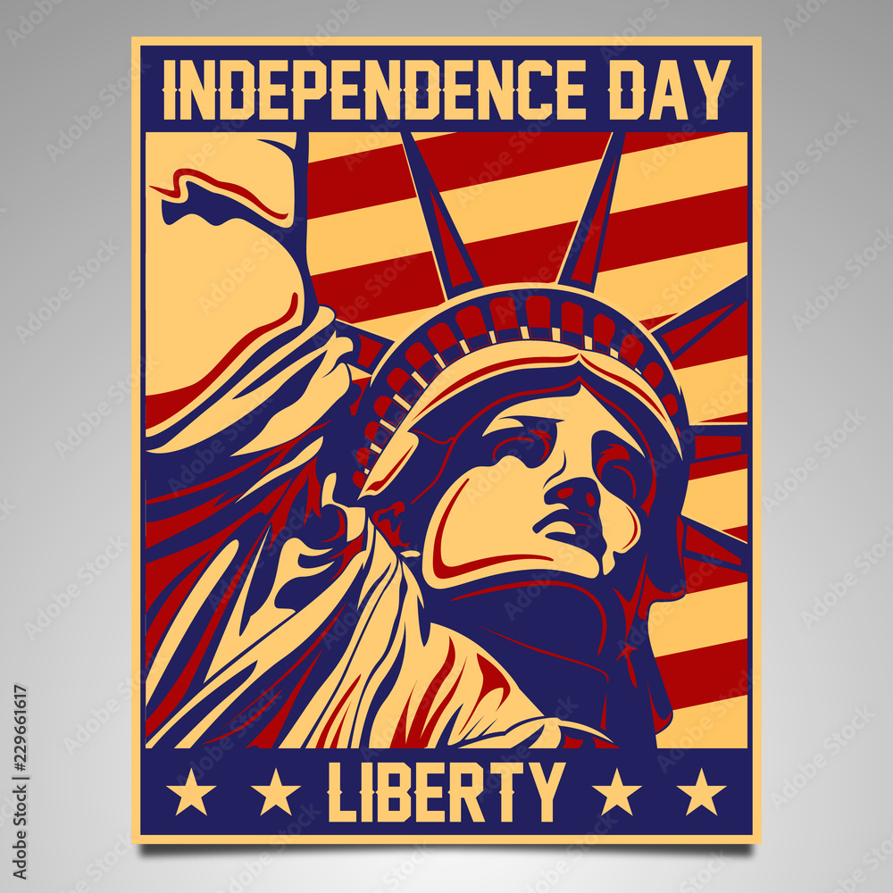 Poster 4th of July, independence day Poster 4th of July, independence day