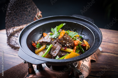 Stir fried beef