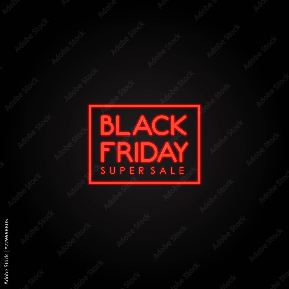 black friday banner layout design, sale vector illustration