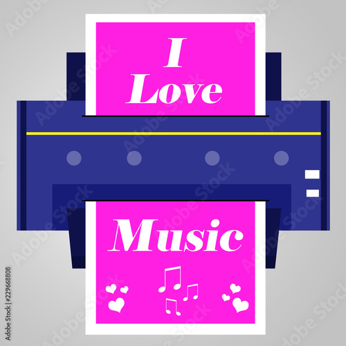 eu amo amo musica fundo rosa photo