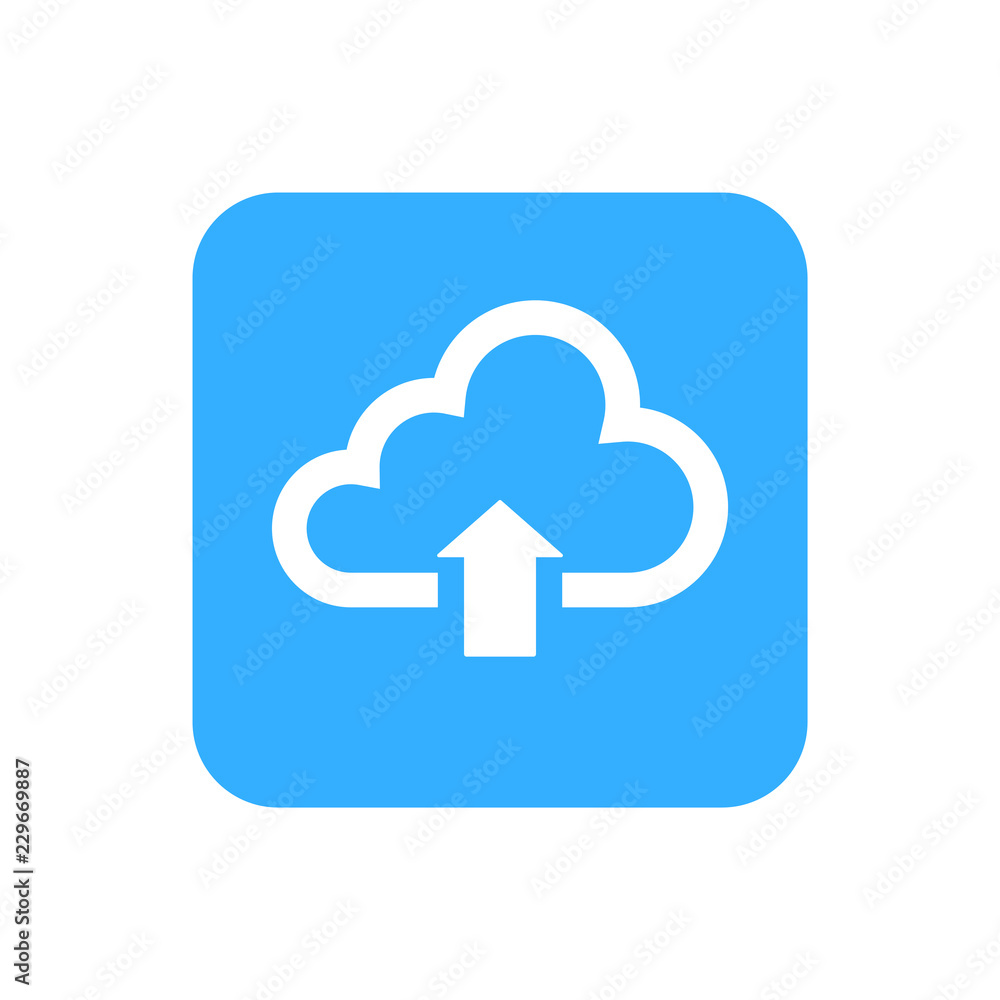 upload button icon isolated vector upload button icon isolated vector