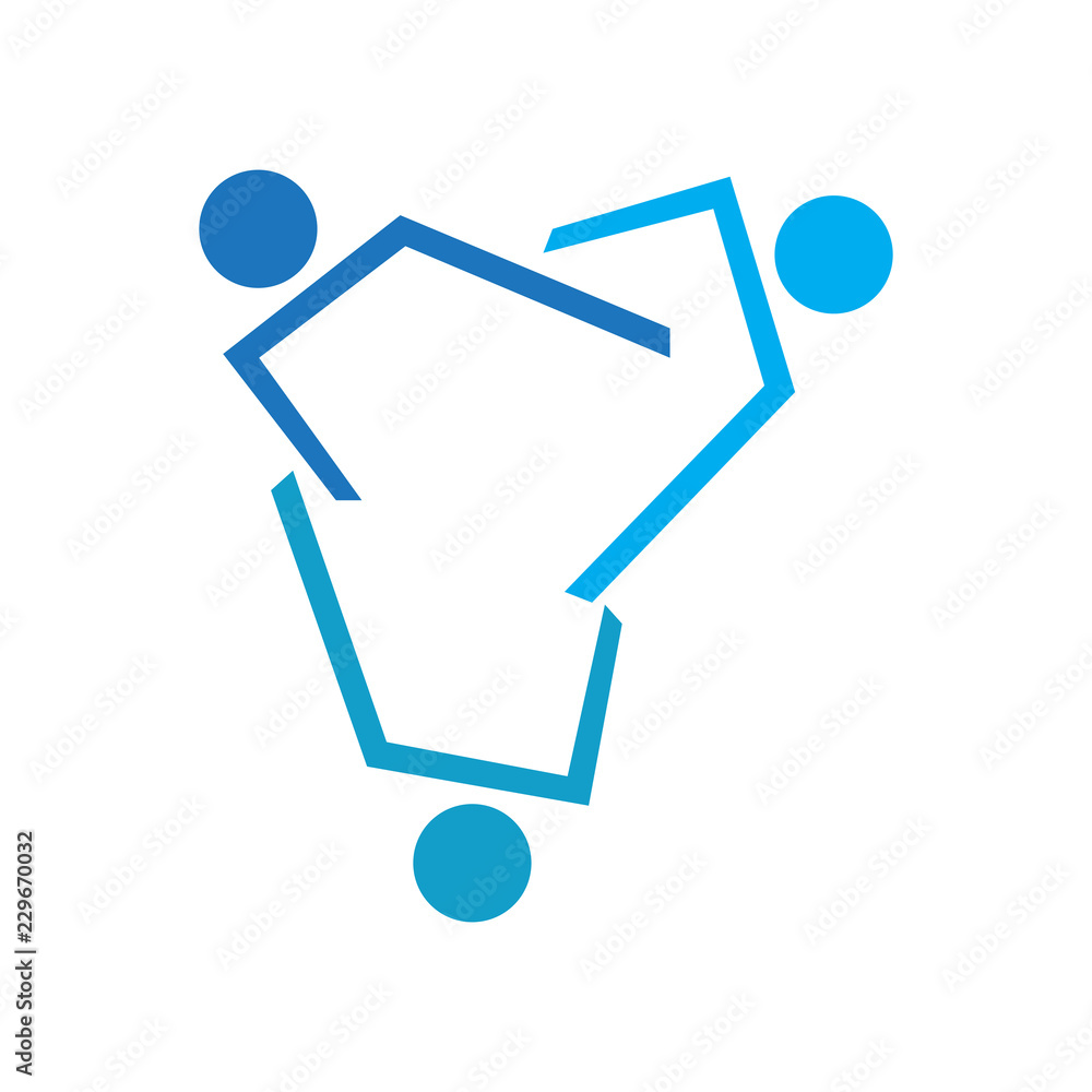 Isolated business teamwork logo. Vector illustration design Isolated business teamwork logo. Vector illustration design