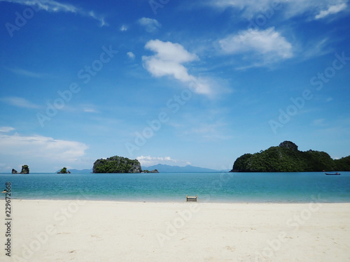 Beautiful beach in Langkawi Island