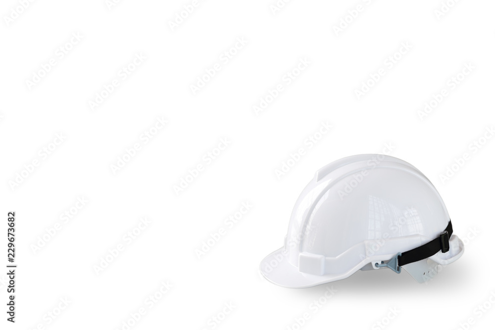 white safety helmet hat for worker and engineer isolated and white background white safety helmet hat for worker and engineer isolated and white background