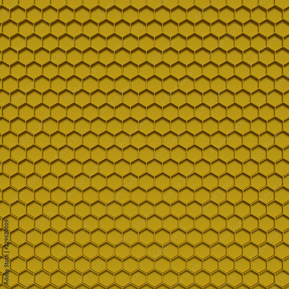 Abstract hexagon blocks, 3d rendering Abstract hexagon blocks, 3d rendering