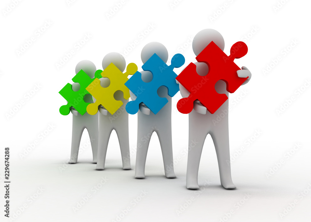 teamwork puzzle concept teamwork puzzle concept