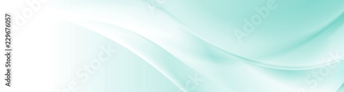 Abstract shiny light blue waves banner design