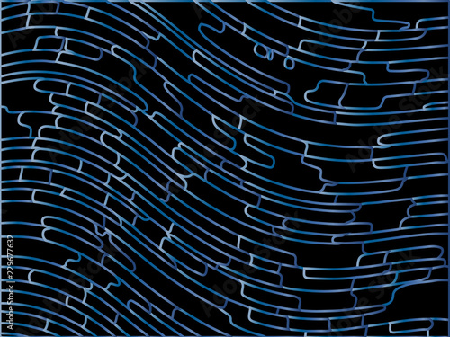 Abstract pattern. Texture with wavy, curves lines. Optical art background.