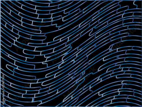 Abstract pattern. Texture with wavy, curves lines. Optical art background.