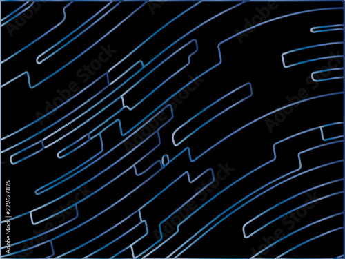 Abstract pattern. Texture with wavy, curves lines. Optical art background.