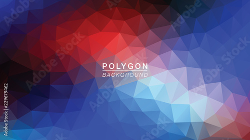Polygon Red light Blue