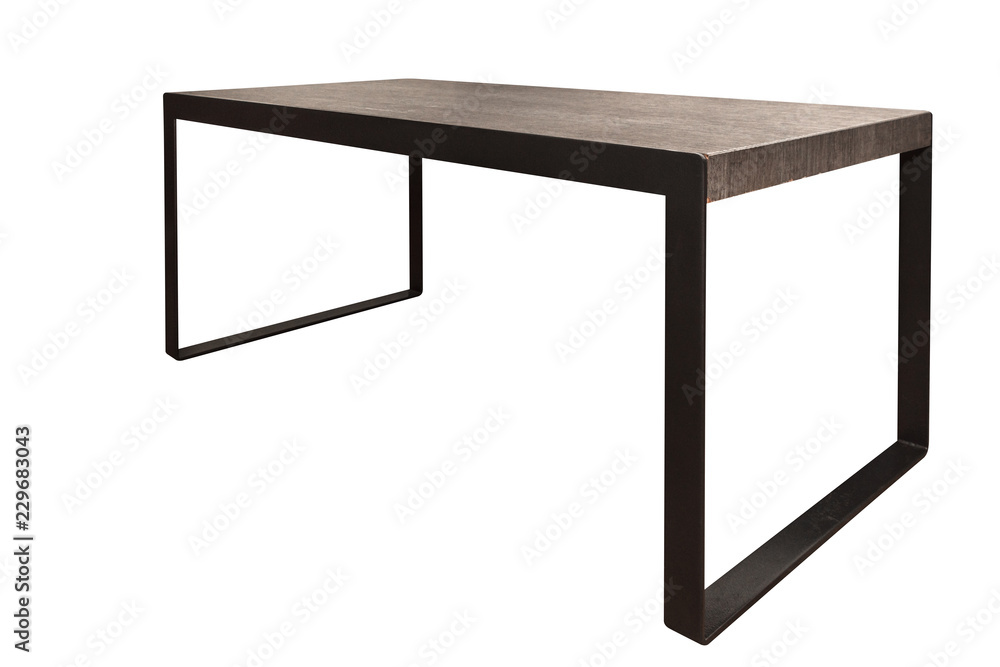 Brown table isolated on white background Brown table isolated on white background