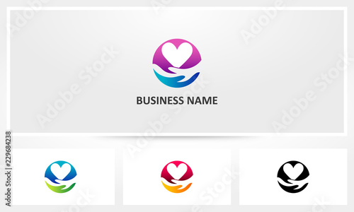 Hand Holding Hart Logo