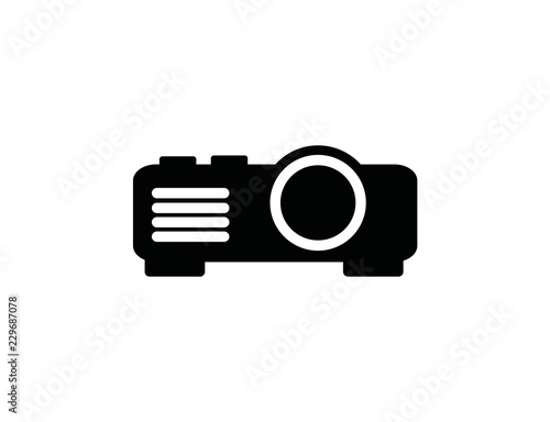 Projector icon. raster illustration